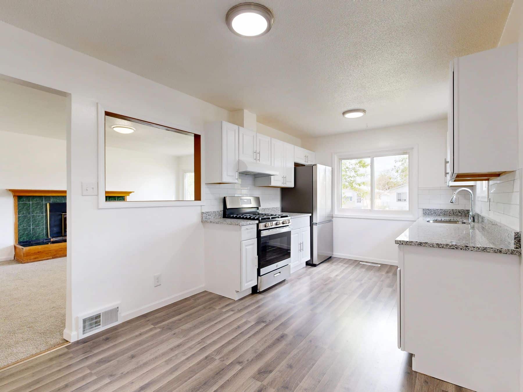 Completed residential kitchen remodeling project